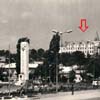 Poh�ad na Levice a p�vodn� budovu �koly 1948-1951